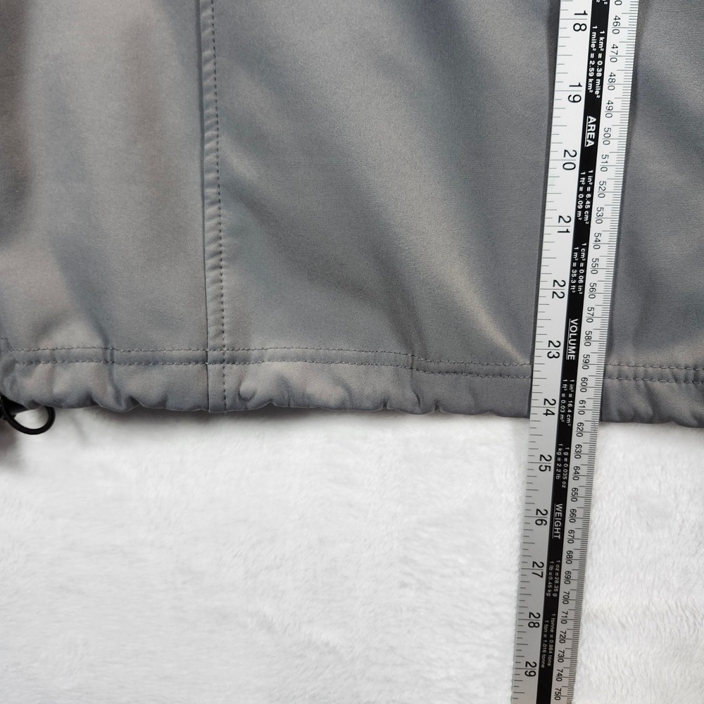 Spring Mountain Fleecewear Co. Soft Shell Jacket Gray Full Zip Pockets XS - Picture 4 of 7
